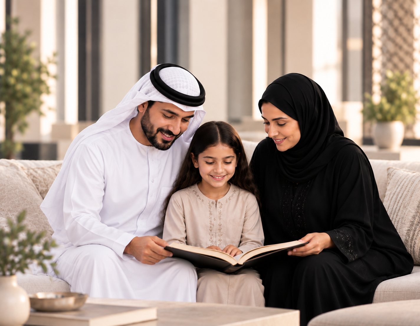 Emirati woman in an astronaut helmet